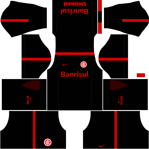 kit Internacional dls17 uniforme alternativo Treino