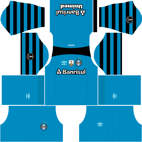 Kit gremio dls17 libertadores 17-18 Goleiro fora de casa