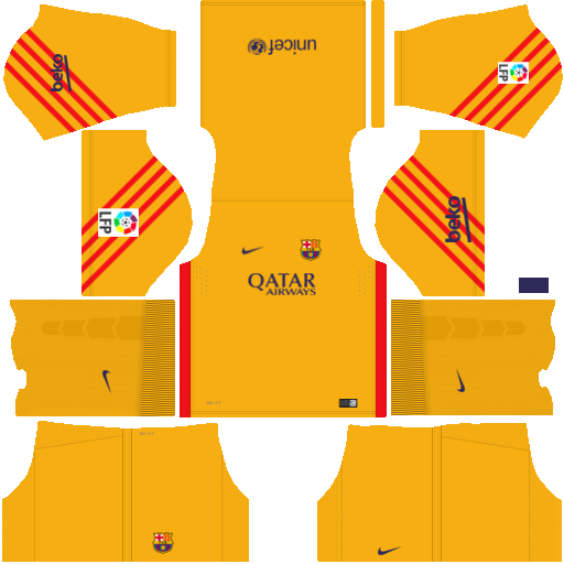 Kit-Barcelona-dls16-uniform reciprocating-goalkeeper