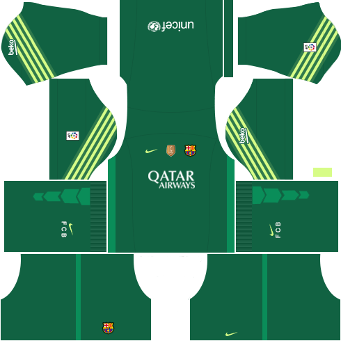 Kit-Barcelona-dls16-uniform goalkeeper-home 15-16