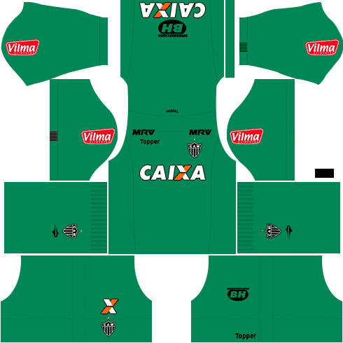 kit atletico mineiro dls17 goleiro fora de casa 17-18