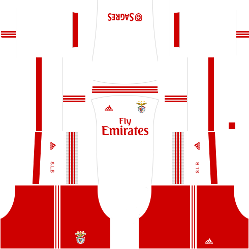 Kit benfica dls17 uniforme fora de casa 15-16