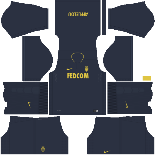 kit Monaco DLS 24 uniforme fora de casa