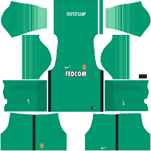 kit Monaco DLS 24 uniforme goleiro casa