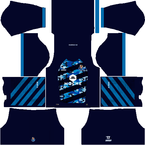 kit Porto dls17 uniforme fora de casa 14-15