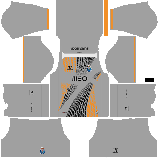 kit Porto dls17 uniforme goleiro casa 14-15