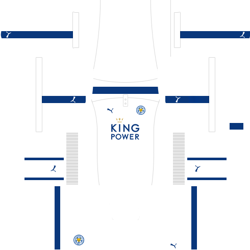 kit leicester dls17 uniforme alternativo