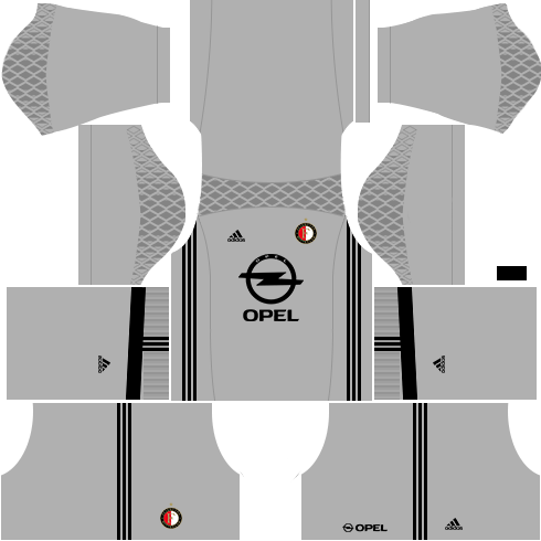 kit Feyenoord dls16 goleiro fora de casa