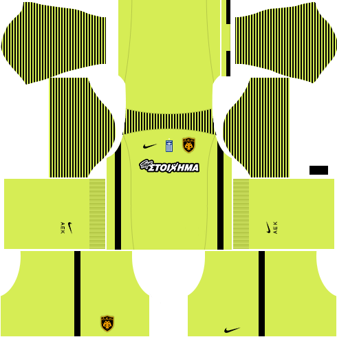 kit aek dls16 goleiro fora de casa