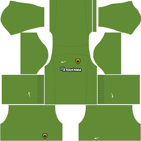 kit aek dls16 uniforme goleiro fora de casa15-16