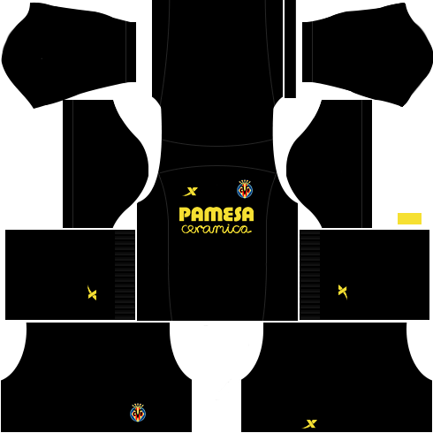 kit villa real - villarreal dls16 goleiro casa