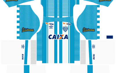 Kit Avaí 2019 Novo Uniforme para DLS 24 – Dream League Soccer