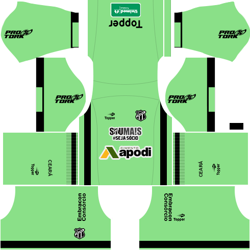 kit ceará DLS 24 goleiro casa