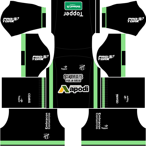 kit ceará DLS 24 goleiro fora de casa