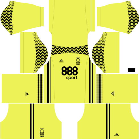 Kit Nottingham Forest dls17 goleiro casa