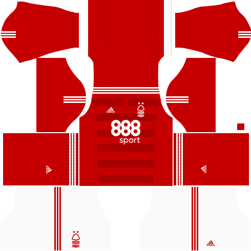 Kit Nottingham Forest dls17 uniforme casa