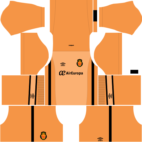 Kit Real Mallorca dls17 goleiro casa