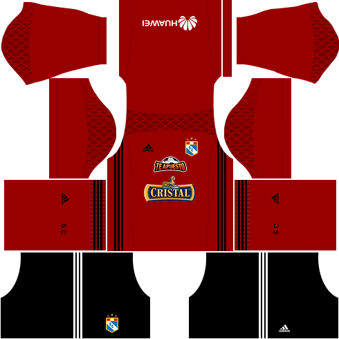 Kit Sporting Cristal dls17 uniforme goleiro fora de casa