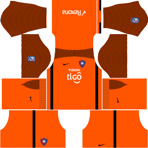 Kit cerro porteño dls17 goleiro casa