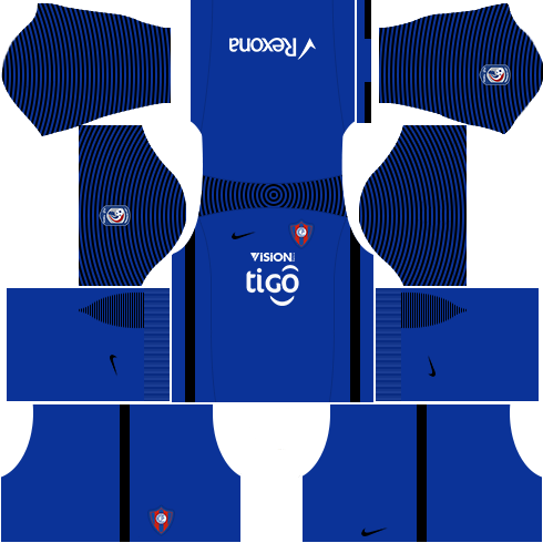 Kit cerro porteño dls17 goleiro fora de casa