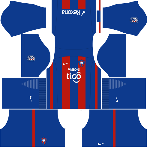 Kit cerro porteño dls17 uniforme casa