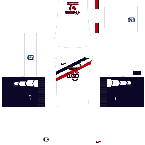 Kit dls17 cerro porteño uniforme fora de casa 15-16