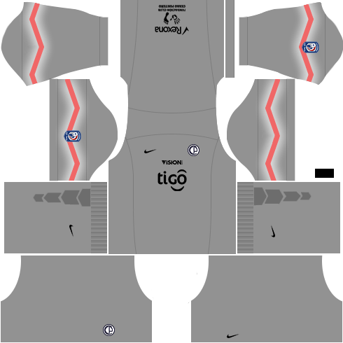 Kit dls17 cerro porteño uniforme goleiro casa 15-16