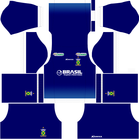 Kit santo andré dls17 uniforme fora de casa