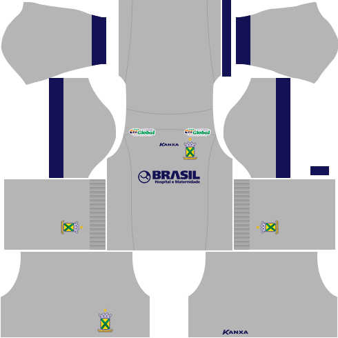 Kit santo andré dls17 uniforme goleiro fora de casa