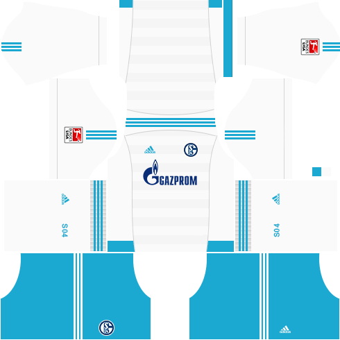 Kit schalke dls17 fora de casa