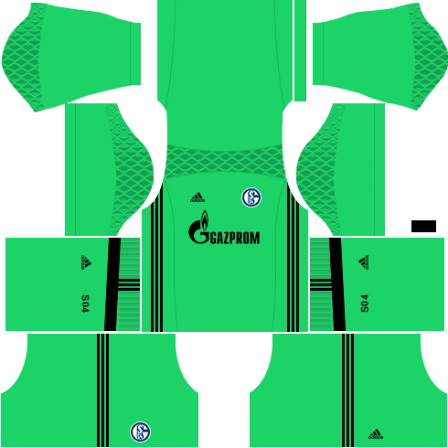 Kit schalke dls17 goleiro casa