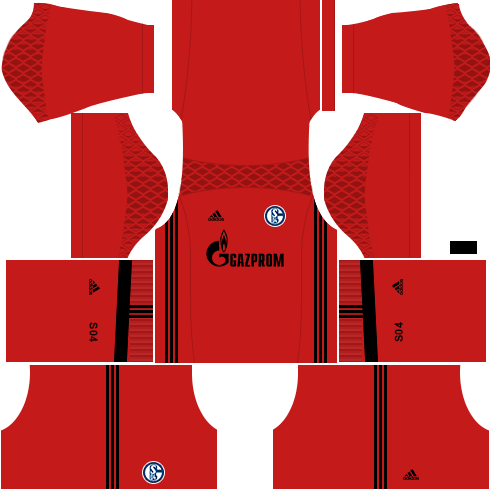 Kit schalke dls17 goleiro fora de casa