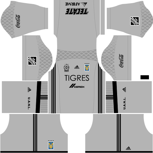 Kit tigres dls17 uniforme Goleiro casa