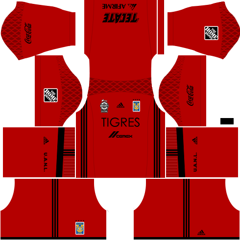 Kit tigres dls17 uniforme goleiro Alternativo
