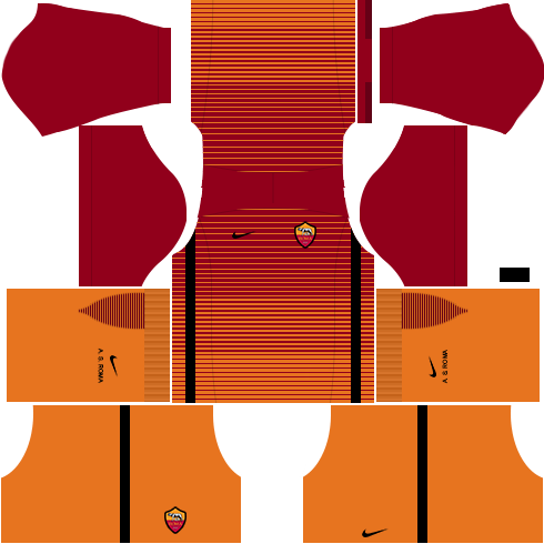 kit roma dls17 uniforme Alternativo