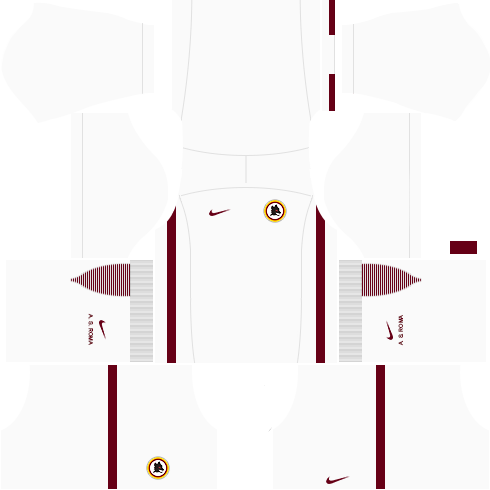 kit roma dls17 uniforme fora de casa