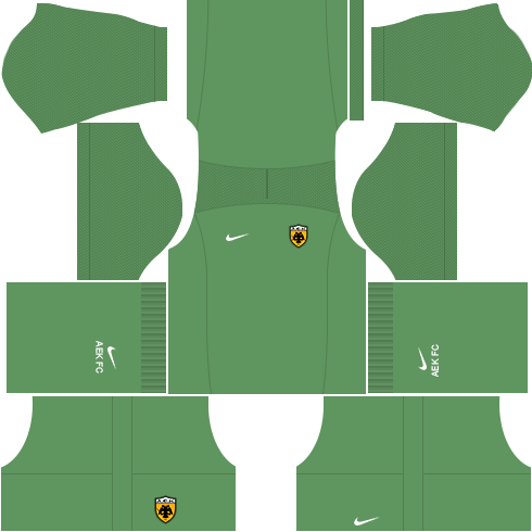 Kit AEK dls17 away GK - uniforme goleiro fora de casa 17-18