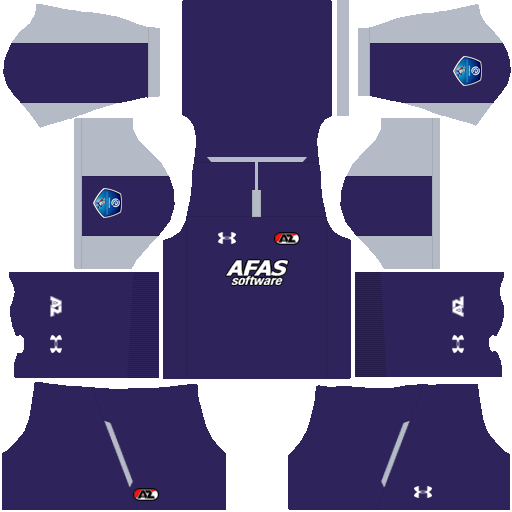 Kit Az Alkmaar dls away Gk uniforme goleiro fora de casa 18-19