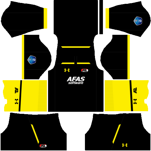 Kit Az Alkmaar dls away uniforme fora de casa 18-19
