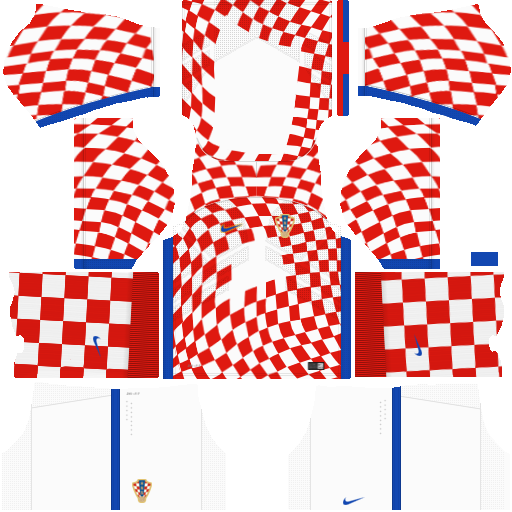 Kit Croácia - Croatia- home - uniforme casa