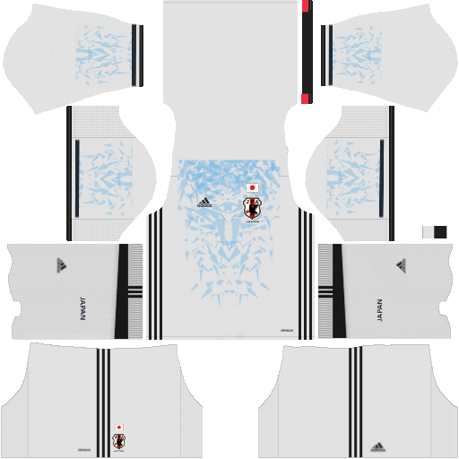 Kit Japão dls18 away - uniforme fora de casa