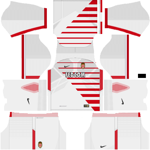 Kit Monaco dls17 home - uniforme casa v2