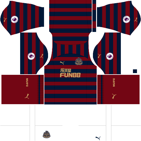 Kit Newcastle dls away - uniforme fora de casa 18-19