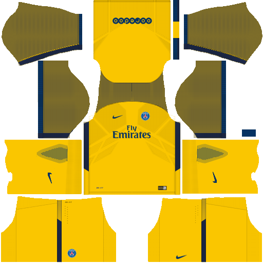 Kit PSG dls17 away - uniforme fora de casa