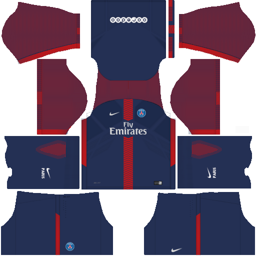 Kit PSG dls18 home - uniforme casa 17-18