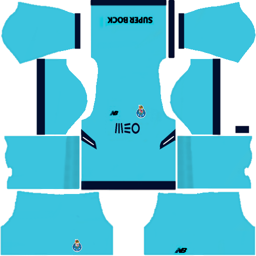 Kit Porto dls17 third - terceiro uniforme 17-18