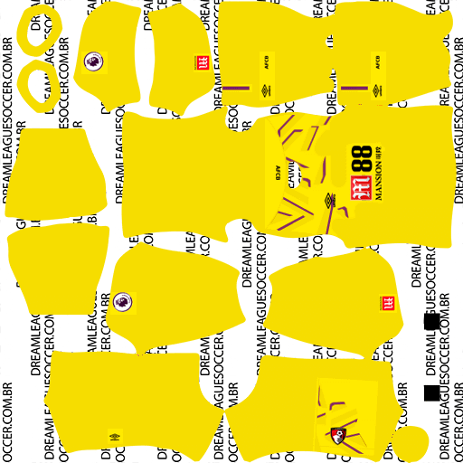 Kit-afc-bournemouth-dls20-home-gk-uniforme-goleiro-casa-19-20