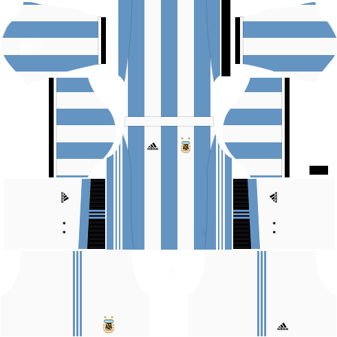 Kit argentina dls18 home - uniforme casa