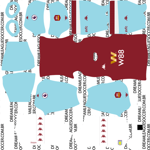 Kit-aston-villa-dls20-home-uniforme-casa-19-20