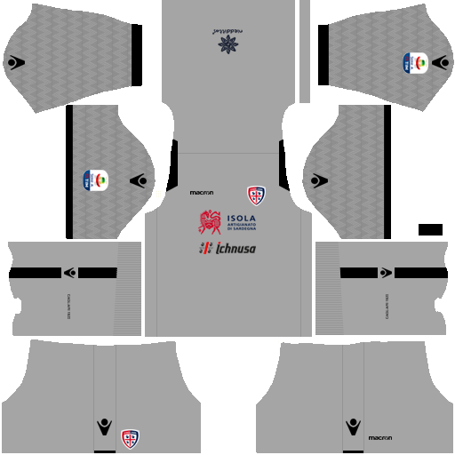 Kit cagliari dls away Gk uniforme goleiro fora de casa 18-19
